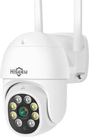Hiseeu 5MP 360° Telecamera wifi Esterno con Visione Notturna a Colori,5MP PTZ 5X Zoom Digitale IP telecamera di Sorveglianza,Audio Bidirezionale,Tracciamento Automatico,Rilevamento del Umano,IP66 Hiseeu