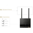 ASUS 4G-N16, Modem Router LTE, Velocità Internet Fino a 150Mbps, Connessione WiFi Ultraveloce, 3G e 4G, Porta Ethernet, configurazione semplice, compatibile con le sim di tutti gli operatori, Nero ASUS
