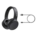 PHILIPS Auricolari Bluetooth con Microfono Wireless, Resistenti al Sudore, 18 Ore di Riproduzione, Morbidi e Confortevoli Earbuds, Auricolari TAT2206BK/00, Nero (Black) Philips