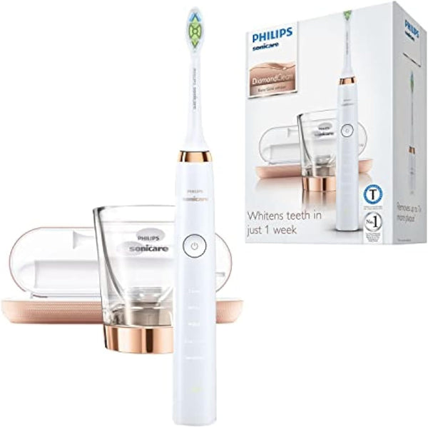 Philips Sonicare HX9312/04 DiamondClean Spazzolino Elettrico con Tecnologia Sonica, 5 Modalità di Pulizia, RoseGold Philips