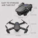 Drone rc 4k Professionale con 3 batterie, Telecamera HD grandangolare 1080p, Elicottero Pieghevole, WiFi FPV, Altezza Regolabile, Giocattolo Regalo Perfetto per Esterni LKHLTBF