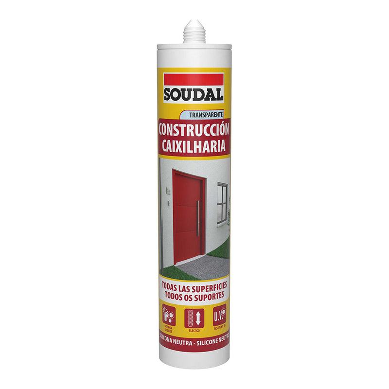 Silicone Soudal 115785 Costruzioni Trasparente 290 ml-0