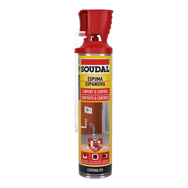 Schiuma Soudal Confort & Control 123921 Poliuretano 600 ml-0