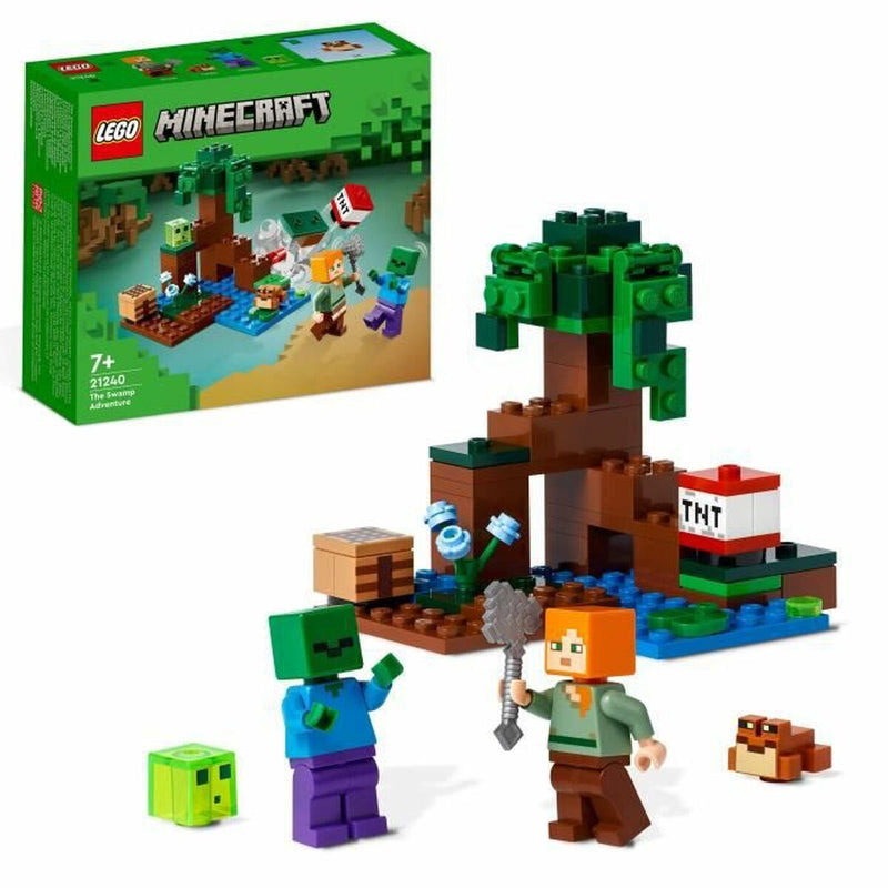 Playset Lego Minecraft 21240 Adventures in the Marais Multicolore 65 Pezzi-0