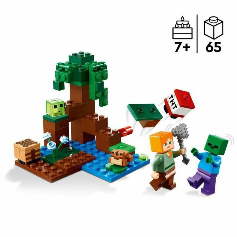 Playset Lego Minecraft 21240 Adventures in the Marais Multicolore 65 Pezzi-4