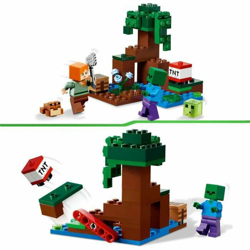 Playset Lego Minecraft 21240 Adventures in the Marais Multicolore 65 Pezzi-2