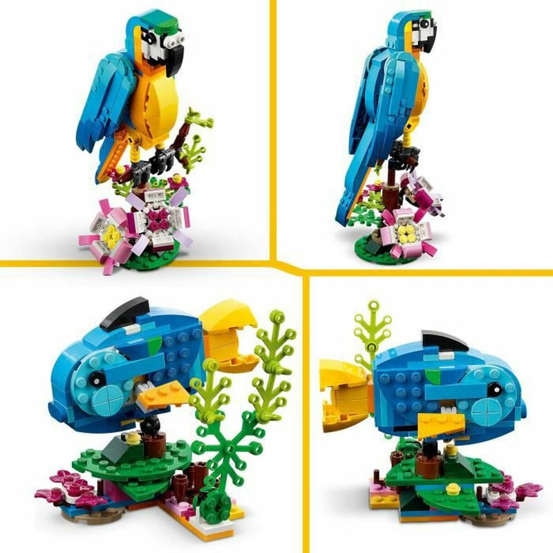 Playset Lego Creator 31136 Exotic parrot with frog and fish 3 in 1 253 Pezzi-5