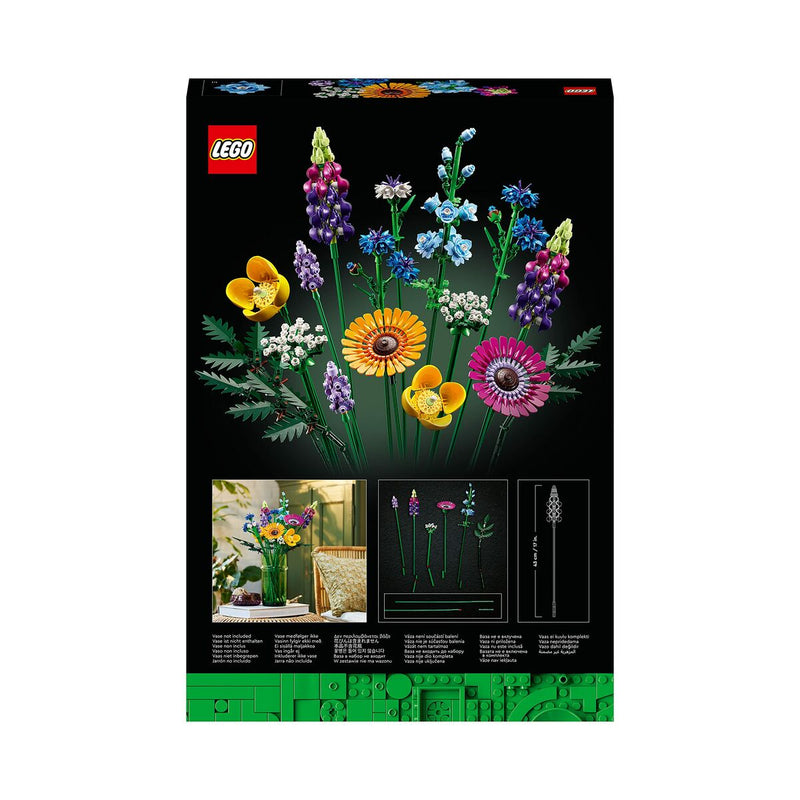 Playset Lego Icons 10313 Bouquet of wild flowers 939 Pezzi-5