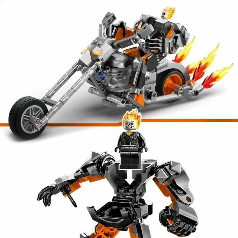 Playset Lego Marvel 76245 The robot and motorcycle of Ghost Rider Multicolore + 7 Anni 264 piezas-4