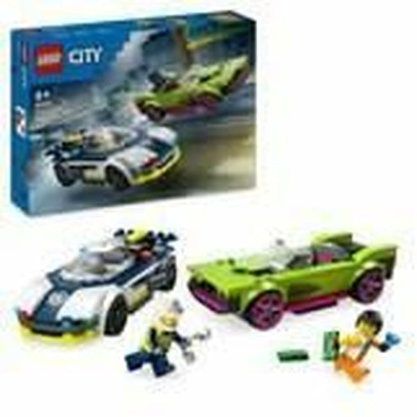 Playset Lego 60415 Police Car and Power Sport Car-0