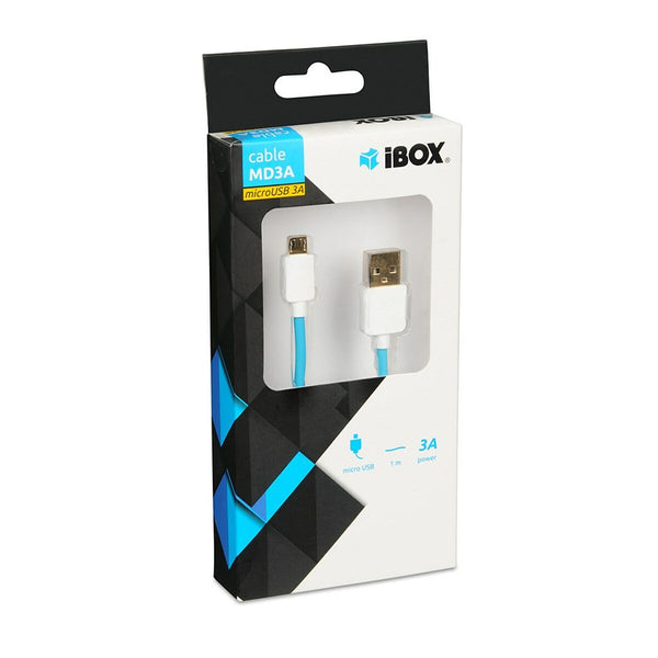 Cavo USB A con USB C Ibox IKUMD3A Azzurro 1 m-0