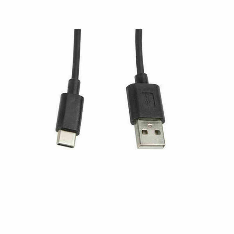 Cavo USB A 2.0 con USB-C Lanberg CA-USBO-10CC-0010-BK Nero 1 m (1 Unità)-0