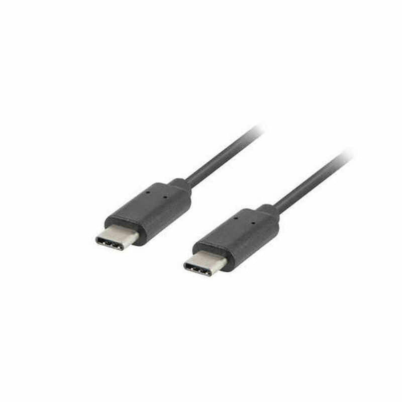 Cavo USB-C Lanberg CA-CMCM-10CU-0010-BK Nero 1 m (1 Unità)-0