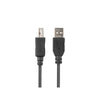 Cavo USB A con USB B Lanberg CA-USBA-15CU-0010-BK Nero 1 m-2