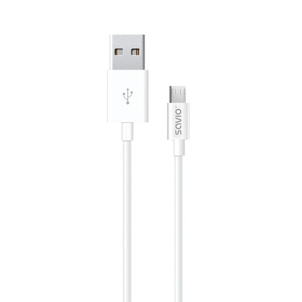 Cavo da USB a micro USB Savio CL-124 Bianco 2 m-0