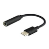 Adattatore USB C con Jack 3.5 mm Savio AK-35/B Nero-0