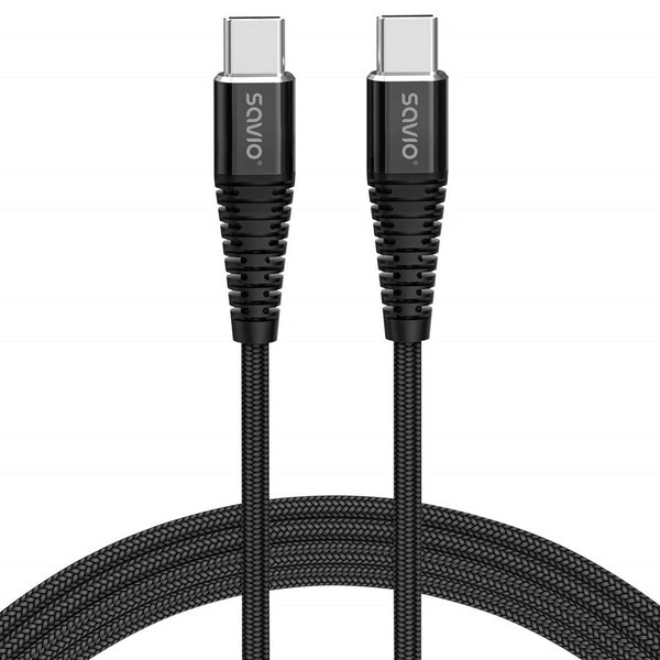 Cavo USB C Savio CL-160 Nero 2 m-0