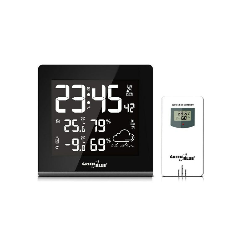 Stazione Meteorologica Multifunzione Greenblue GB151 Bianco Nero-5