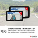 TomTom Navigatore per Auto GO Classic 2a gen. (6", Informazioni sul traffico e Avvisi autovelox, Aggiornamenti Mappe Europa, Aggiornamenti tramite Wi-Fi, Indicatore di corsia in movimento) TomTom