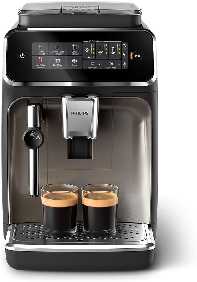 Philips Serie 3300 Macchina da caffè automatica - 5 tipi di bevande, Display touch screen