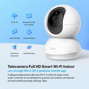 Tapo C200C Telecamera Wi-Fi Interno FHD, Videocamera sorveglianza, Visione Notturna, 360° Visuale, Audio Bidirezionale, Rilevamento di movimento e notifiche, Allarme Acustico e Luminoso Integrato Tapo