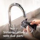 PHILIPS Serie 5500 Macchina per Espresso Completamente Automatica - 20 caffè Caldi e con Ghiaccio, Sistema LatteGo Veloce da Pulire, 40% Più Silenziosa con SilentBrew, QuickStart, Grigio (EP5544/50)