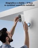 CZEview Telecamera di Sicurezza IP65, 2k, WiFi/Ethernet, Visione Notturna 10m, Audio Bidirezionale, Rilevamento Movimento (bianco) CZEview