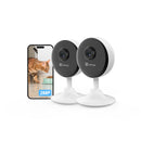 EZVIZ C1C Telecamera da Interno Wifi IP Camera 1080p Grandangolare visione notturna avviso movimento audio ad due vie grandangolare app mobile compatibile con Alexa confezione formato famiglia da 2 EZVIZ