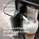 PHILIPS Serie 5500 Macchina per Espresso Completamente Automatica - 20 caffè Caldi e con Ghiaccio, Sistema LatteGo Veloce da Pulire, 40% Più Silenziosa con SilentBrew, QuickStart, Grigio (EP5544/50)