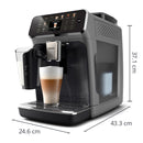 PHILIPS Serie 5500 Macchina per Espresso Completamente Automatica - 20 caffè Caldi e con Ghiaccio, Sistema LatteGo Veloce da Pulire, 40% Più Silenziosa con SilentBrew, QuickStart, Grigio (EP5544/50)