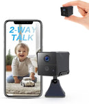 Mini Telecamera Wifi, Q19  150 Giorni di Standby Mini Telecamera 4K HD/Conversazione Bidirezionale/Rilevamento del Movimento AI Telecamera Wireless Wi-Fi Interno (black 1) ezviz