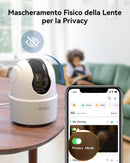 Imou 3MP Telecamera Wi-Fi Interno, 2K Videocamera di Sorveglianza, Tracciamento del Movimento con Rilevamento Umano, Audio Bidirezionale, 2,4ghz, MicroSD fino a 512GB Imou