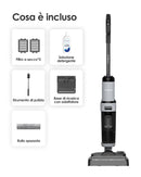 Tineco FLOOR ONE i5 Stretch Aspirapolvere Lavapavimenti, 20000Pa Potente, Aspira e Lava Insieme, Design Piatto 180°, Anti-Groviglio, Pulizia Bordi, Autonomia 30 Min, Serbatoi Capienti