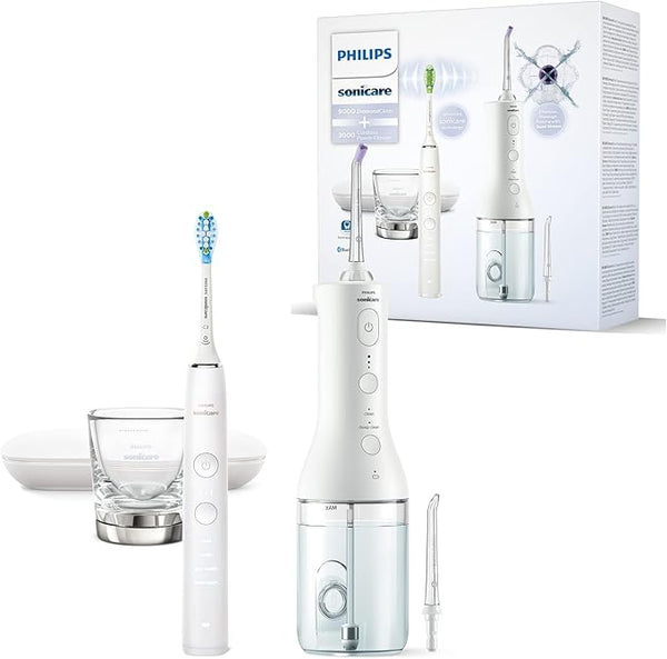 Philips Sonicaree spazzolino elettrico  + idropulsore DiamondClean 9000