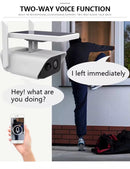 Wifi Hd Camera 1080P 2MP Rechargeable Wireless Camera with Solar Panel Night Vision App Control Smartphone IP66 Motion Detector for Indoor bigeshop
