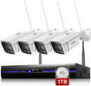 Sistema di telecamere CCTV WIFI 3MP con proiettore, set di telecamere di sicurezza esterne- ezviz