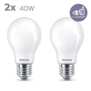Philips LED Lampadina Goccia, 2 pz, 4.5W, Attacco E27, Luce Bianca Calda Philips