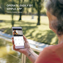 SIMPLETEK - Telecamera Wi-Fi 2K | Sorveglianza Esterna a Batteria con Visione a Colori | Durata (120 Giorni) & Solare (Ricondizionato) SIMPLETEK