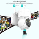 Videocamera Sorveglianza, 4MP Solar PTZ Camera Wireless Security Camera Outdoor Night Vision PIR Detection Solar Powered Battery Camera,per la sicurezza della casa JOJIDE