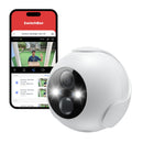SwitchBot Telecamera di sicurezza wireless 2K, impermeabile per esterni con funzionamento a batteria da 10000 mAh, visione notturna a colori, rilevamento del movimento AI umano/animale, compatibile SwitchBot