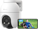 EZVIZ Telecamera Wi-Fi Esterno 2K+ Telecamera Motorizzata per Esterni con Copertura a 360°, Visione Notturna a Colori, Rilevamento di Persone/Veicoli, Tracciamento Zoom Auto, Alexa/Google, C8c 4MP ezviz