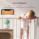 BOIFUN 2K Baby Monitor WiFi, Telecamera 360° con Luci Notturne e Display LCD 5" 3MP, Controllo da App e Monitor, Auto Tracking, Rilevamento Movimento e Suono IA BOIFUN