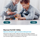 Tapo C200C Telecamera Wi-Fi Interno FHD, Videocamera sorveglianza, Visione Notturna, 360° Visuale, Audio Bidirezionale, Rilevamento di movimento e notifiche, Allarme Acustico e Luminoso Integrato Tapo