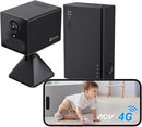 EZVIZ 4G LTE 2K Telecamera da Interno, Telecamera a Batteria Power Bank, Audio Bidirezionale, Rilevamento di Persone, Registrazione Time-Lapse, Modalità AOV, Senza Fili, CB2 Kit Nero