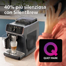 PHILIPS Serie 5500 Macchina per Espresso Completamente Automatica - 20 caffè Caldi e con Ghiaccio, Sistema LatteGo Veloce da Pulire, 40% Più Silenziosa con SilentBrew, QuickStart, Grigio (EP5544/50)