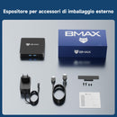 BMAX Mini PC B1 8 GB LPDDR4 128 GB eMMC W-11 Gemini Lake N4000 (fino a 2,6 GHz) Display a doppio schermo Supporta HDMI 4K, WiFi 5 2.4G/5G, Bluetooth 5.0 PC domestico computer da ufficio BMAX