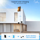 Telecamera di sicurezza per esterni, telecamera WiFi con pannello solare da 3 MP senza fili ricaricabile alimentata a batteria, telecamera di sicurezza per visione notturna colorata,Add 128g card PINCHU