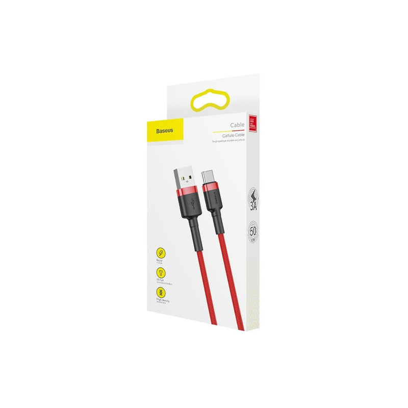 Cavo USB A con USB C Baseus CATKLF-A09 Rosso 50 cm 0,5 m-1