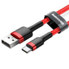 Cavo USB A con USB C Baseus Cafule Rosso 24 2 m-0