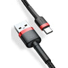 Cavo USB A con USB C Baseus Cafule Nero 2 m-5